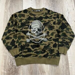 BAPE x Mastermind Camo Pullover Crewneck Sweatshirt Mens Small